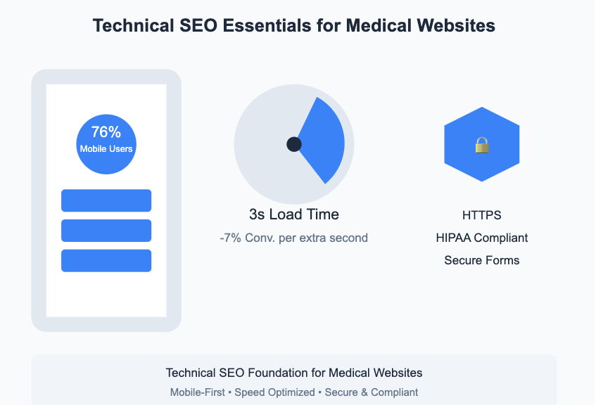 Technical SEO requirements for medical websites